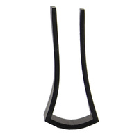 Cool room 'U' shaped channel black PVC 29mm leg - RE1329