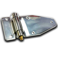 STAINLESS STEEL 304 SHORT BUTT HINGE 151MMX65MM Brass grease nipple